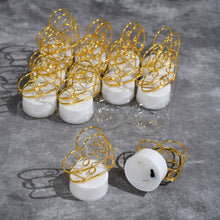 12Pc Multicolor Heart Candles Set