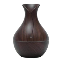Mini Wooden Vase Pot Diffuser Cool Mist Atomization Humidifier (1 Pc)
