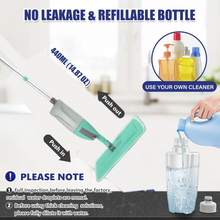 Cleaning 360 Degree Healthy Spray Mop with Removable Washable Cleaning Pad