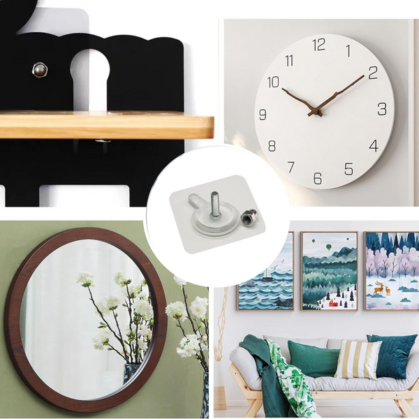 Adhesive Screw Wall Hook for Home & Office Hanging