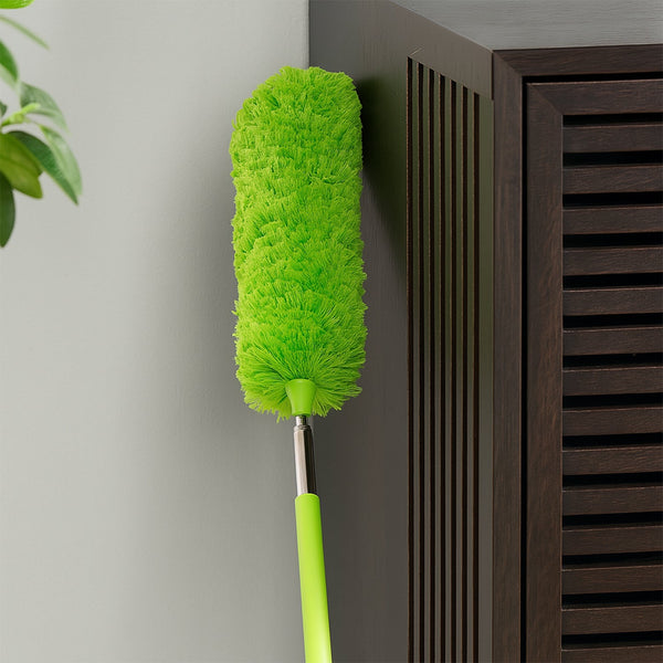 Adjustable Long Handle, Microfiber Duster for Cleaning, Microfiber Hand Duster Washable Microfiber Cleaning Tool Extendable Dusters for Cleaning Office, Car, Computer, Air Condition, Washable Duster