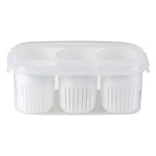Fridge Storage Boxes Freezer Storage Containers, Container for Kitchen Storage Set, Storage in Kitchen, Vegetable Storage, Draining Crisper Refrigerator Food Box (1 Pc)