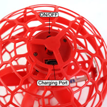 Flying Ball Toys, USB Rechargeable Built-in RGB Lights 360°Rotating Magic Controller